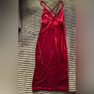 Red Velvet Dress